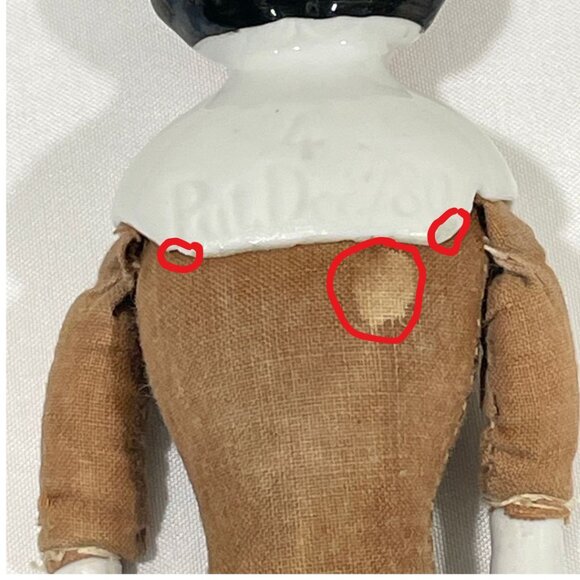 HERTWIG GERMAN ANTIQUE CHINA DOLL c.1880, Genuine - Picture 14 of 16